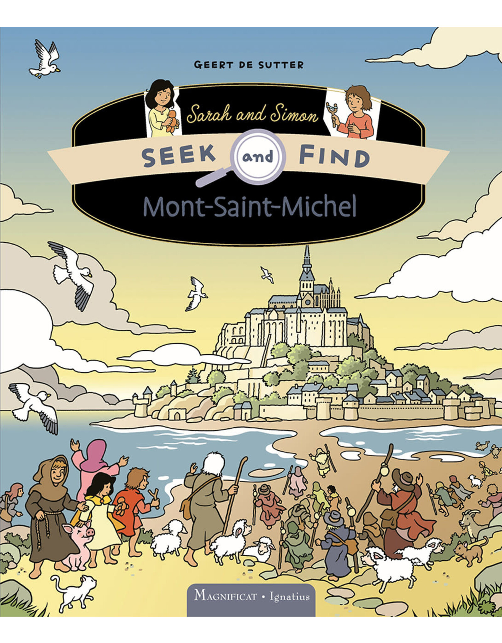Ignatius Press Mont-Saint-Michel Seek and Find Sarah and Simon series, Book 6