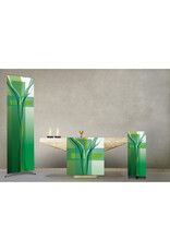 Slabbinck Banner - Green with Cross Motif