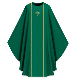 Slabbinck Chasuble - Embroidered Cross & Orphrey, Assisi Collection -