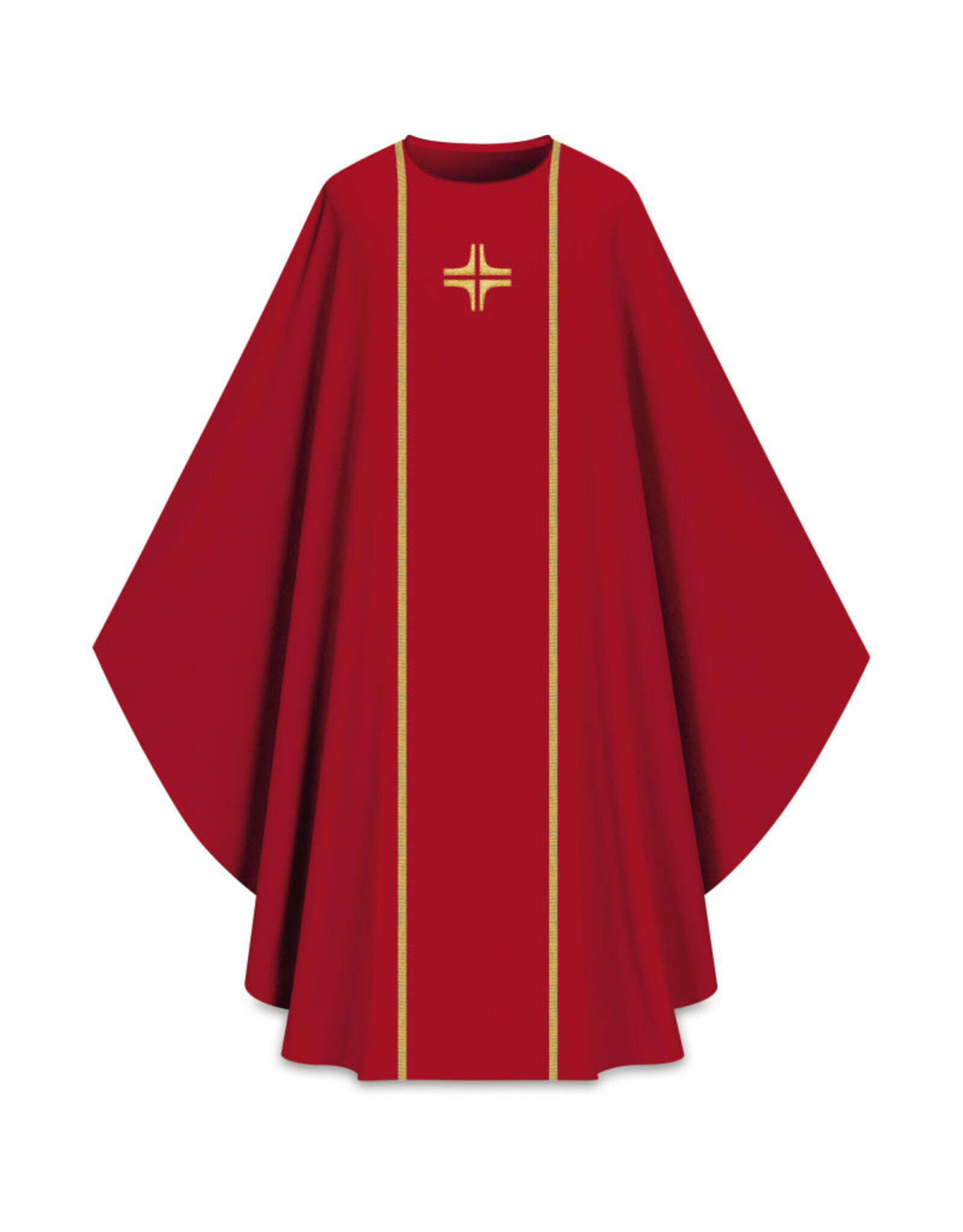 Slabbinck Chasuble - Embroidered Cross & Orphrey, Assisi Collection -