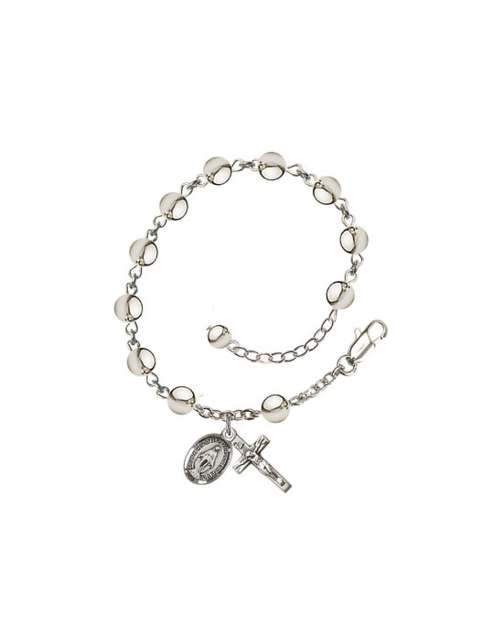 Bliss Rosary Bracelet - Miraculous Medal 6mm Sterling Silver