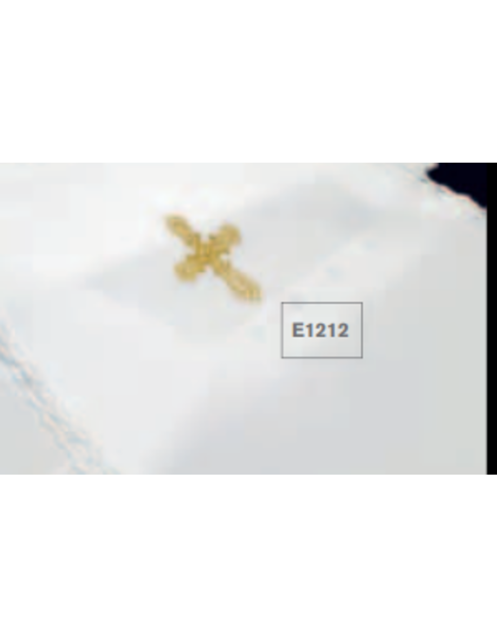 Solivari Baptism Bib - Gold Cross