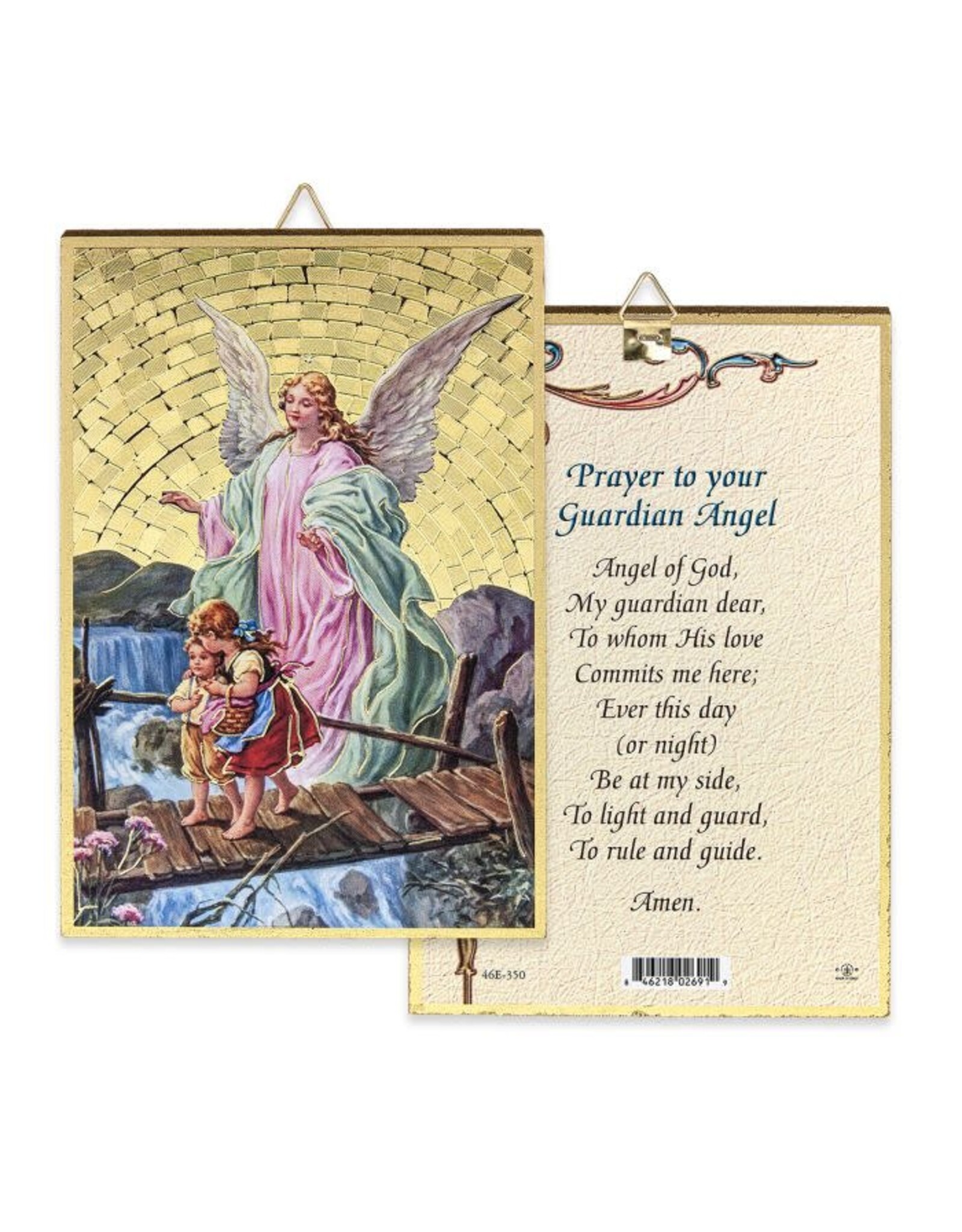 Hirten Guardian Angel Mosaic Plaque (4x6")