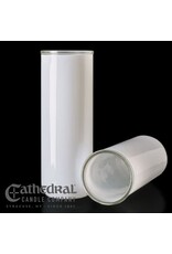 Cathedral Candle 5, 6, 7-Day Glass Globes - Opal (12)