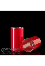 Cathedral Candle 3-Day Glass Globe - Ruby (Each)
