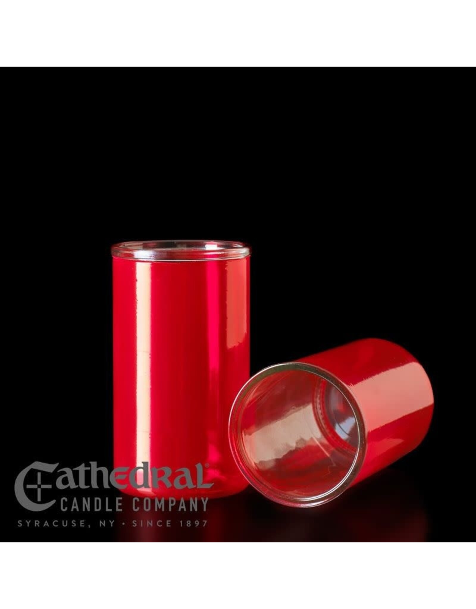 Cathedral Candle 3-Day Glass Globe - Ruby (Each)