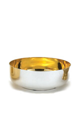 Alviti Creations Open Ciborium, Silver Plated, Gold Lined
