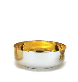 Alviti Creations Open Ciborium, Silver Plated, Gold Lined