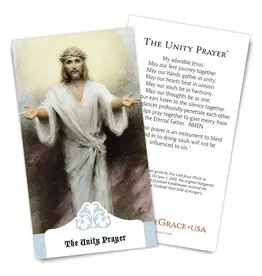 Full of Grace Unity Prayer Holy Card (2.5"x4.5")