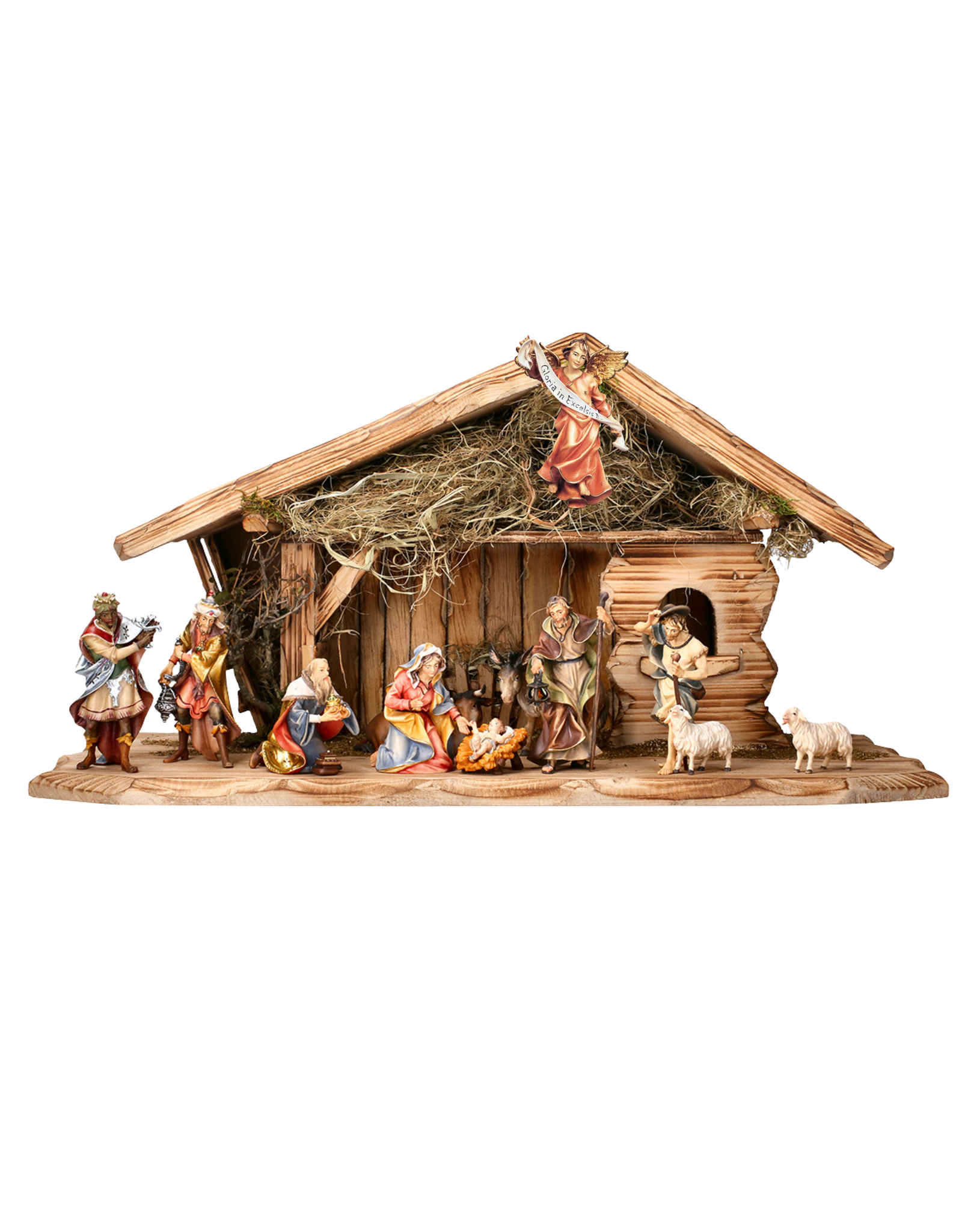 Ulpe Ulrich Nativity Set (4-3/4" Scale with 12" Stable)