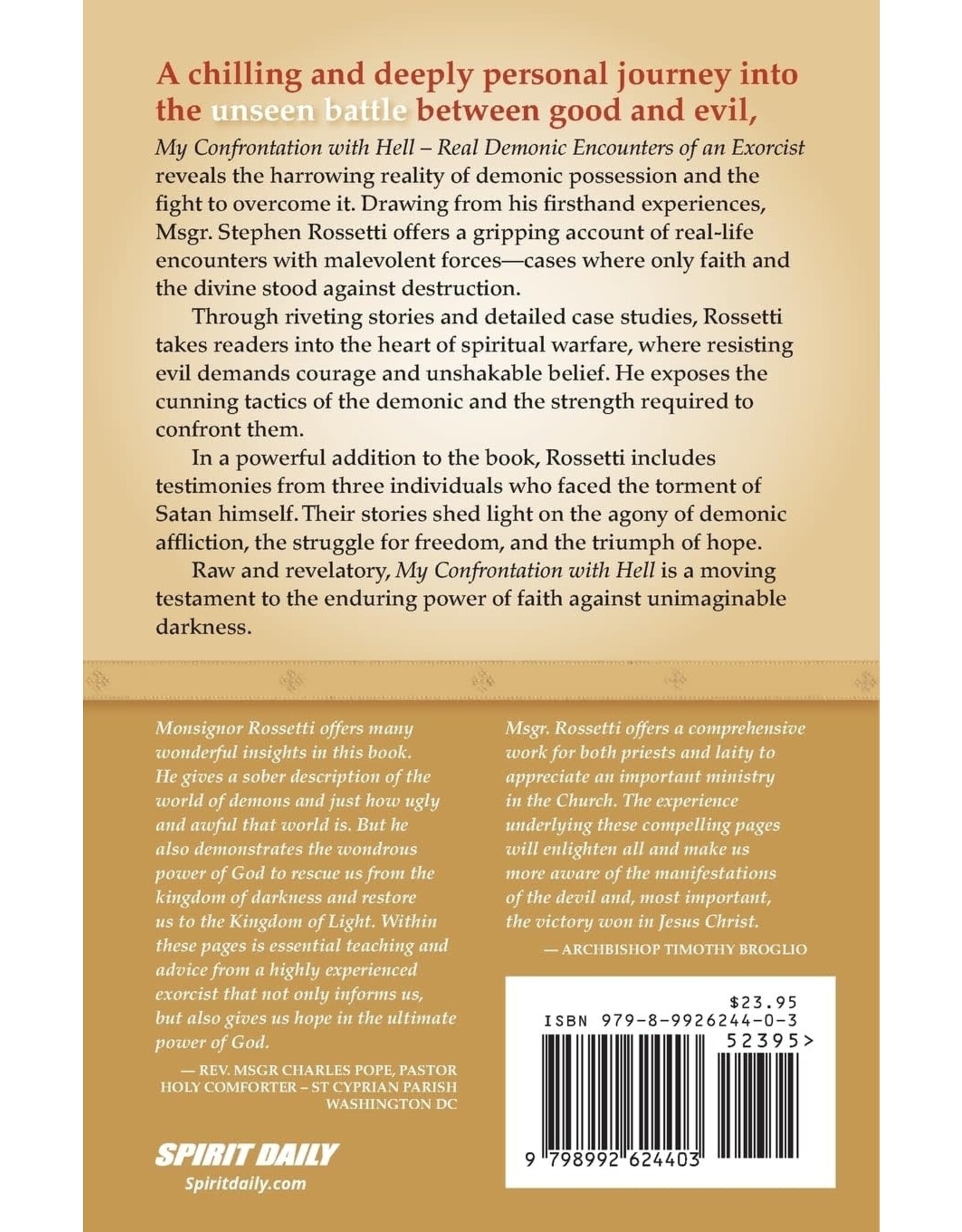 Spirit Daily My Confrontation with Hell: Real Demonic Encounters of an Exorcist
