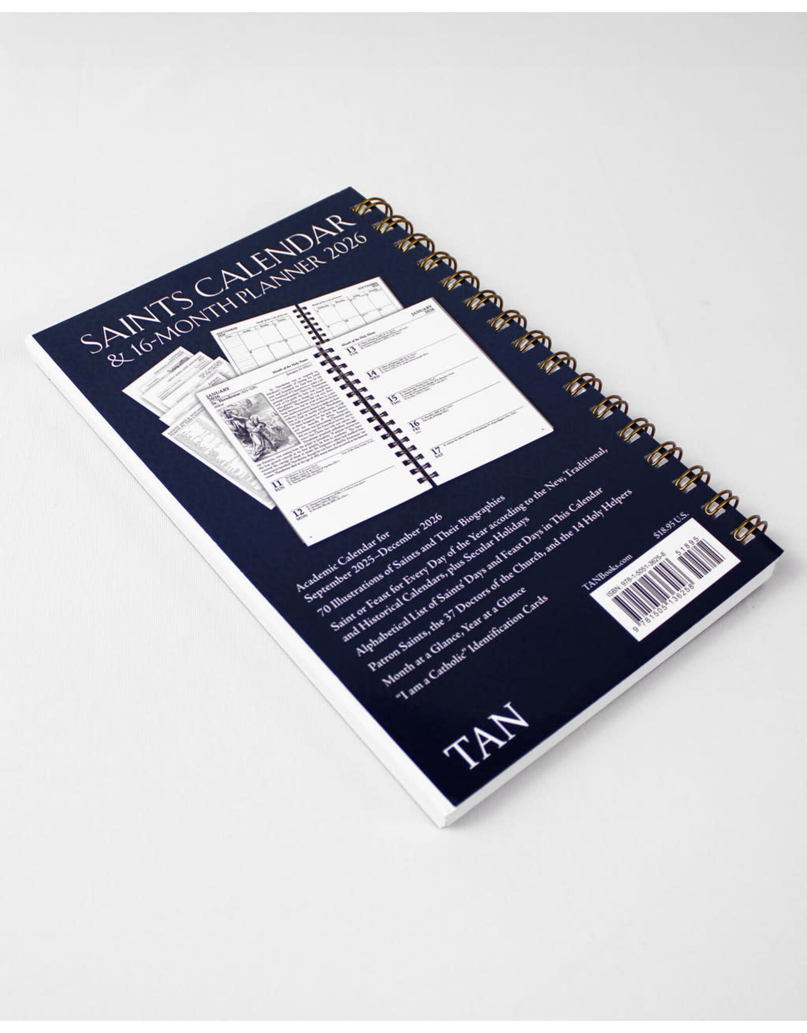 Tan Books (St. Benedict Press) 2026 Saints Calendar & 16-Month Planner