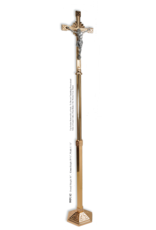 Regal Processional Crucifix 84"Ht, High Polish Finish