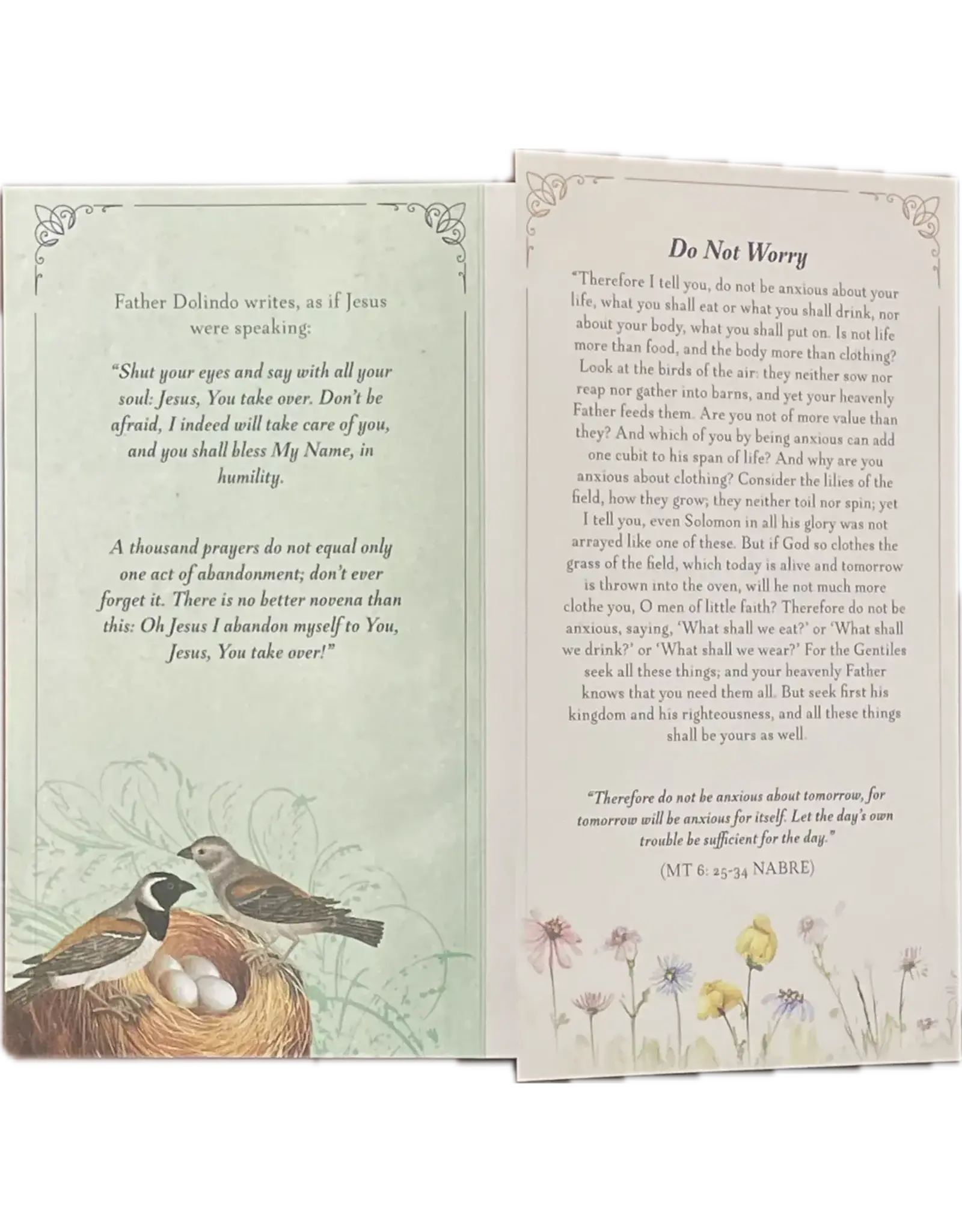 Full of Grace Rosary of Abandonment by Fr Dolindo Ruotolo  (6x3.25 Folded)