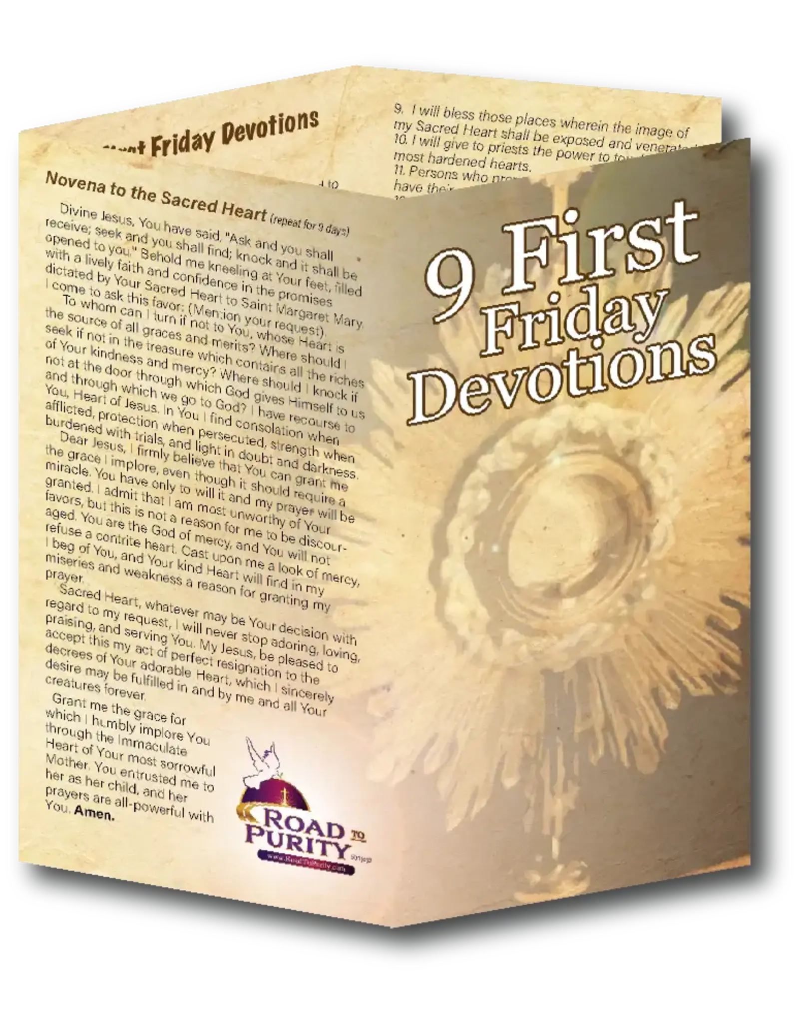 Road to Purity 9 First Friday Devotions  (6x3 Folded)