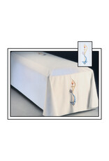 Harbro Funeral Pall, White with Baptism Symbol