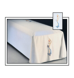 Harbro Funeral Pall, White with Baptism Symbol