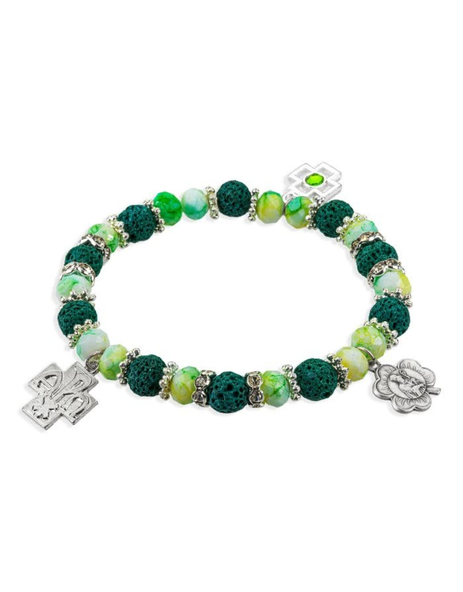 Hirten Rosary Bracelet with St. Patrick Medals
