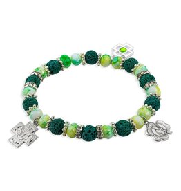 Hirten Rosary Bracelet with St. Patrick Medals