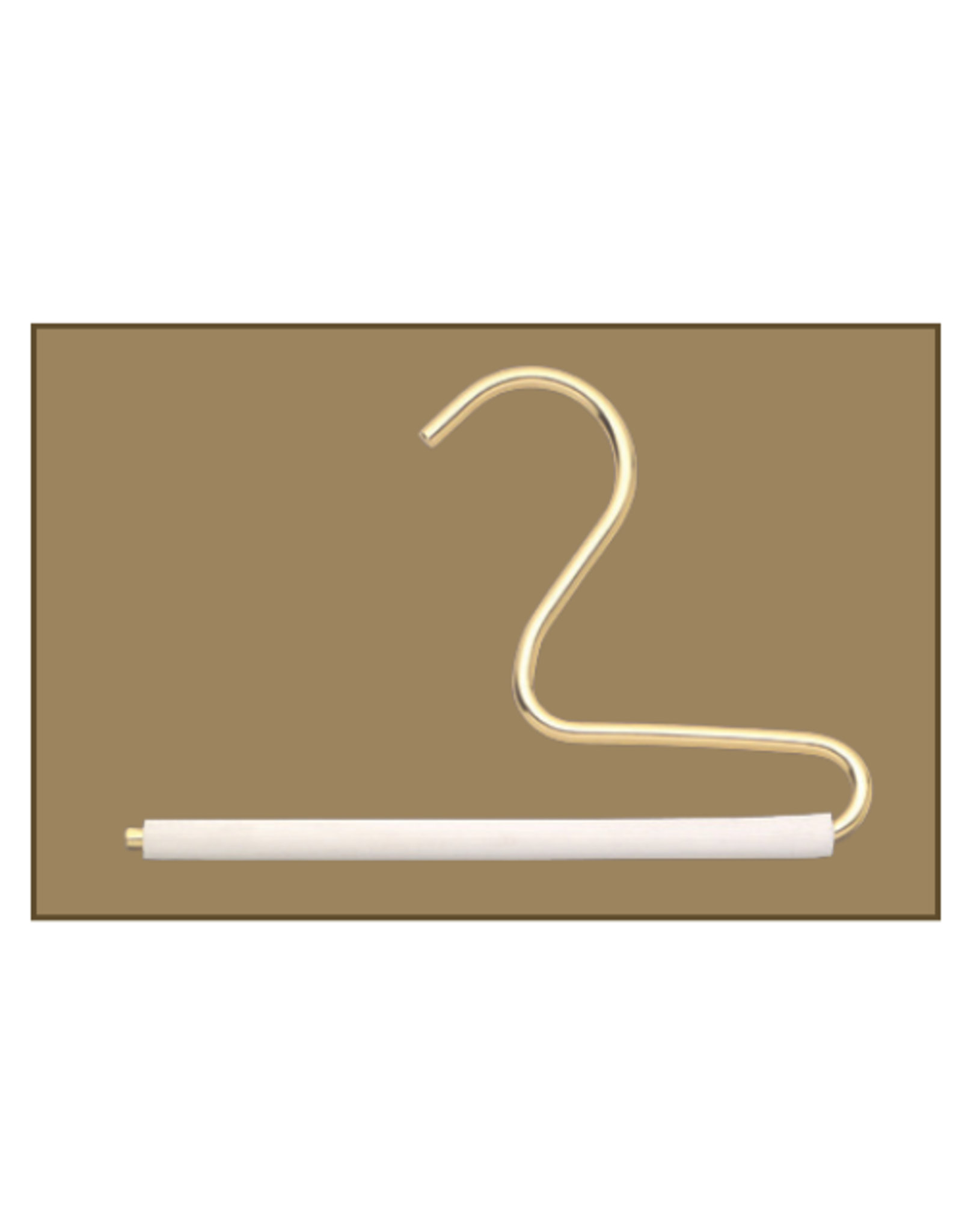 Flynn White Grip Stole Hanger