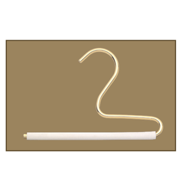 Flynn White Grip Stole Hanger