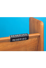 Flynn Pew Reserve Sign, Fitted Curved