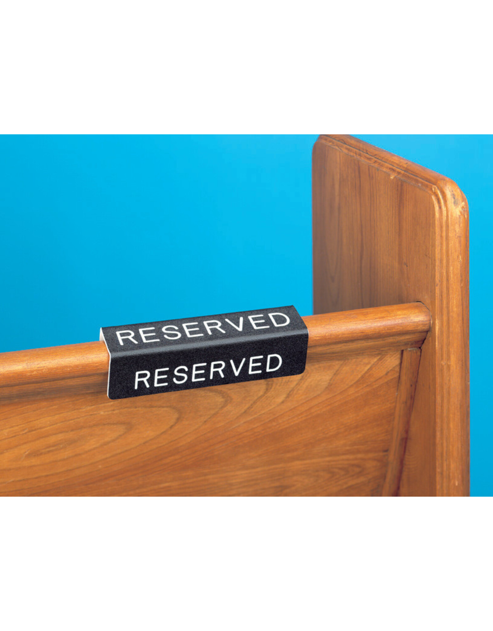 Flynn Pew Reserve Sign, Fitted Curved