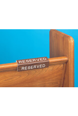 Flynn Pew Reserve Sign, Fitted Curved