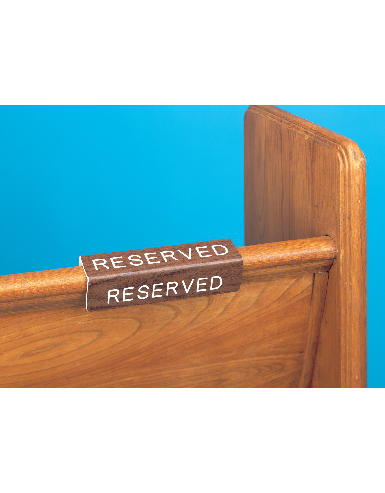 Flynn Pew Reserve Sign, Fitted Curved