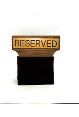 Flynn Flexible Maroon Velvet Pew Reserved Sign