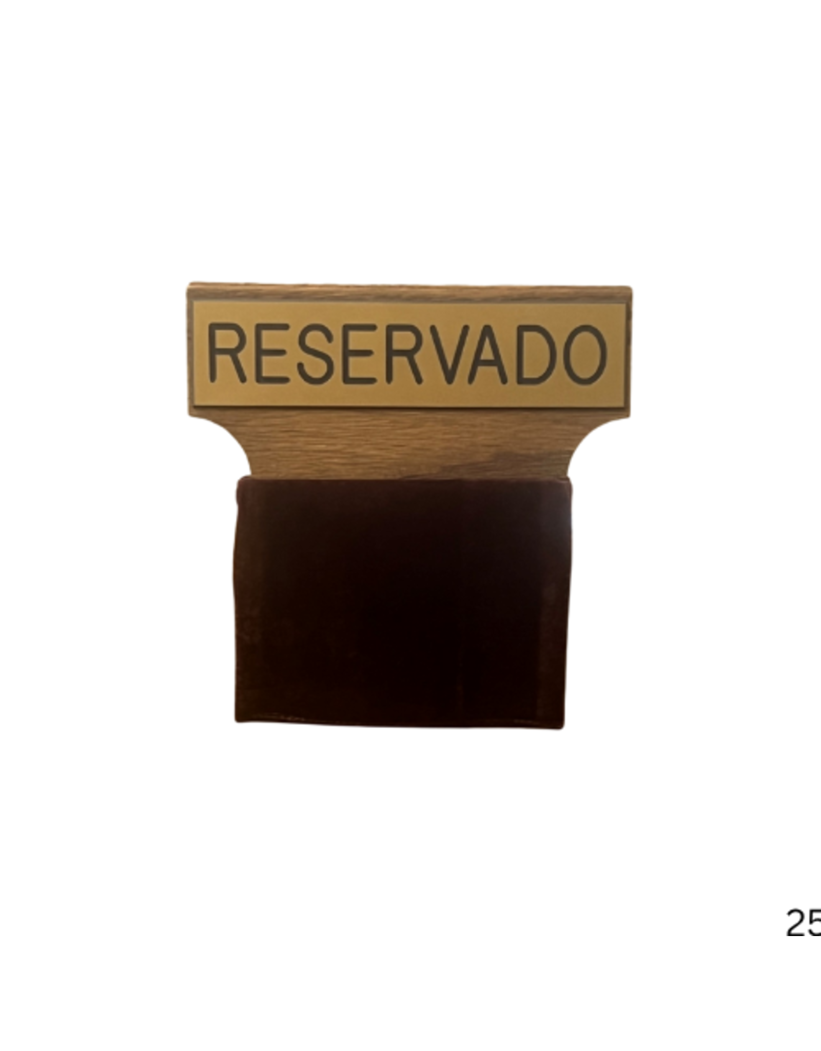 Flynn Flexible Maroon Velvet Pew Reserved Sign