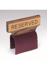 Flynn Flexible Maroon Velvet Pew Reserved Sign
