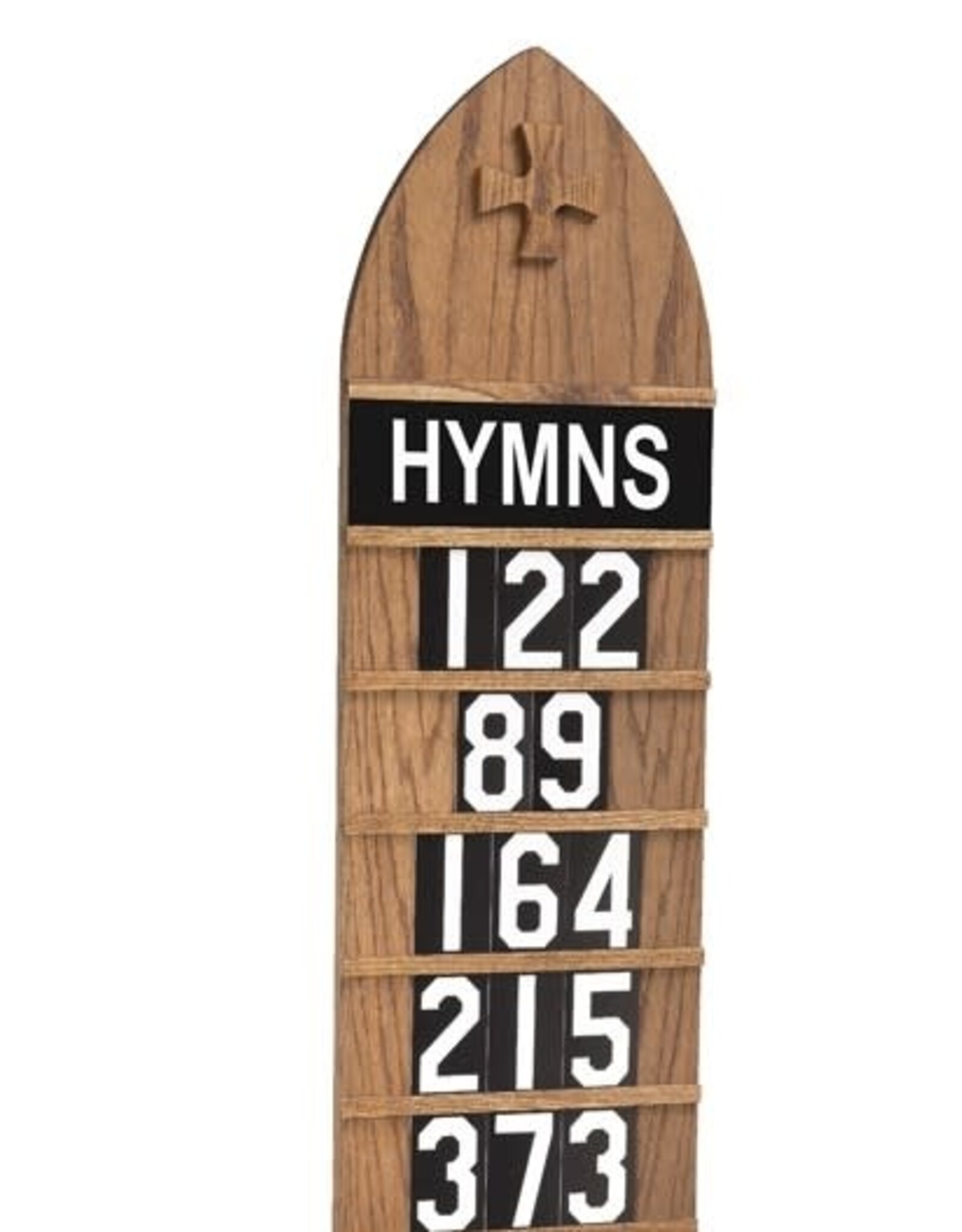 Flynn Hymn Board, Dark Oak Finish, Extra Large 15.5"Wx46.5"H
