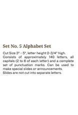 Flynn Hymn Board Letters Set No. 5 (Approximately 140 Letters)