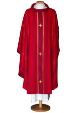 Gamma Chasuble, Red (62% Viscose, 38% Polyester)