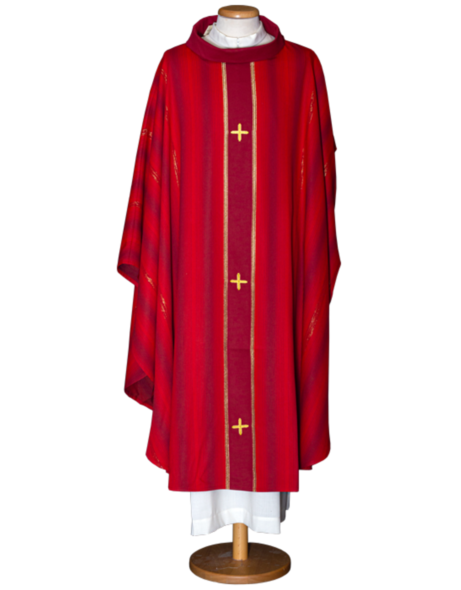 Gamma Chasuble, Red (62% Viscose, 38% Polyester)