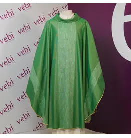 Vebi Chasuble, Wool/Silk, Green