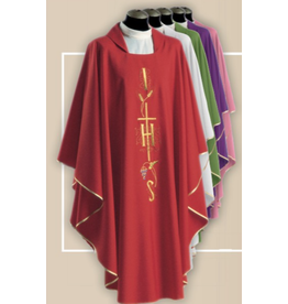 Solivari Chasuble 358 Misto Lana Fabric, IHS -