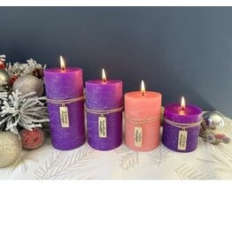 Abbey & CA Gift Advent Pillar Set (Hope, Peace, Joy, Love)