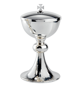 Molina Ciborium 8-1/2" Height, Brass Silver-Plated
