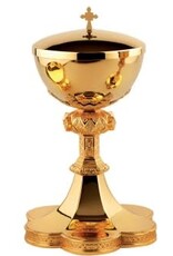Molina Ciborium 9-1/2" Height, Brass Gold-Plated