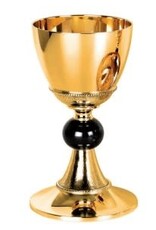 Molina Chalice & Paten, Pope Francis Collection, Hand Hammered with Node, Gold Plated