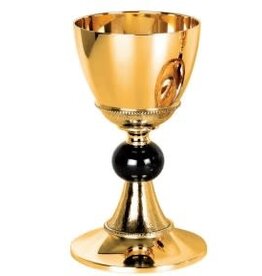 Molina Chalice & Paten, Pope Francis Collection, Hand Hammered with Node, Gold Plated