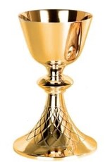 Molina Chalice & Paten, Classic Lines, Gold Plated