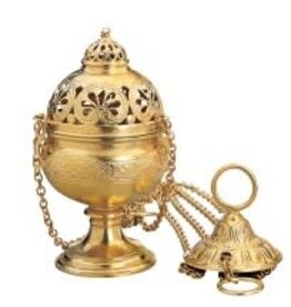 Molina Censer & Boat 24K Gold Plated