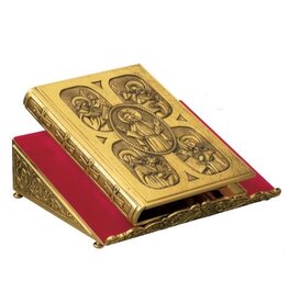 Molina Book of the Gospels Cover, Satin Finish with Lightly Oxidized Backgrounds