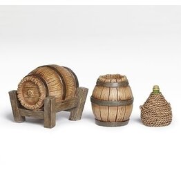 Fontanini Fontanini - Wine Shop Accessories, Set of 3 (5" Scale)