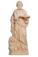 Pema Statue - St. Mark, Wood-Carved, Natural Finish, 35"