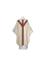 Arte Grosse Chasuble - Deerdamask Fabric - Plain Neckline