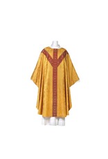 Arte Grosse Chasuble - Deerdamask Fabric - Plain Neckline